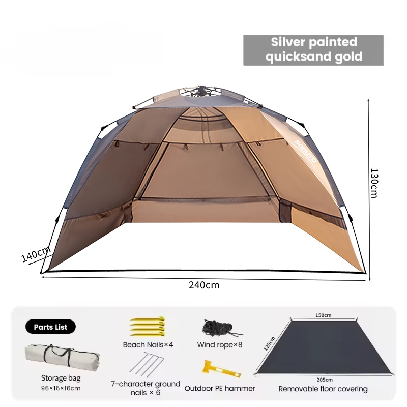 4 Person One Touch Quick Set Tent Suitable for Beach Fishing