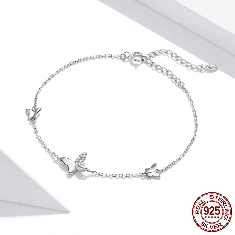 925 Silver Butterfly Dancing Bracelet for Women ​