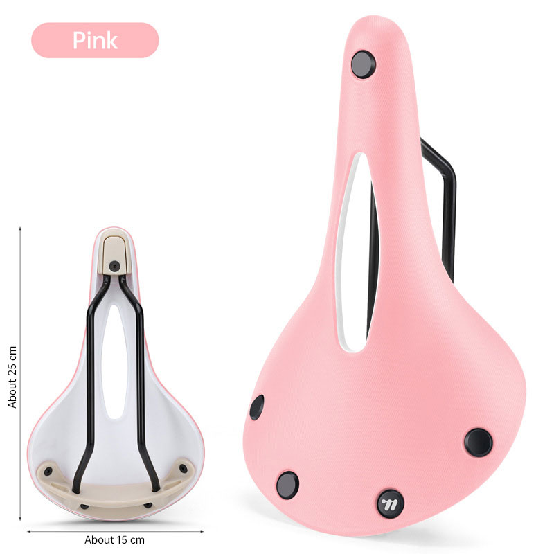 Retro Bicycle Saddle: Wear-resistant, Anti-slip, Multicolor Hollow Cushion – for Road Bikes, BMX