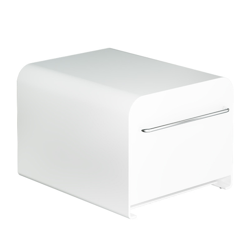 1 Modern Simple Metal Drawer Storage Box: Waterproof, Dustproof, with Handle & Smooth Drawer for Easy Access