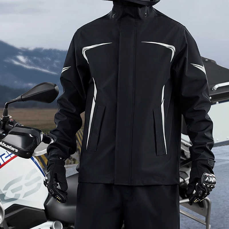 Waterproof Split Motorcycle Rain Suit - Lightweight, Foldable, Windproof, Heavy Rain Protection