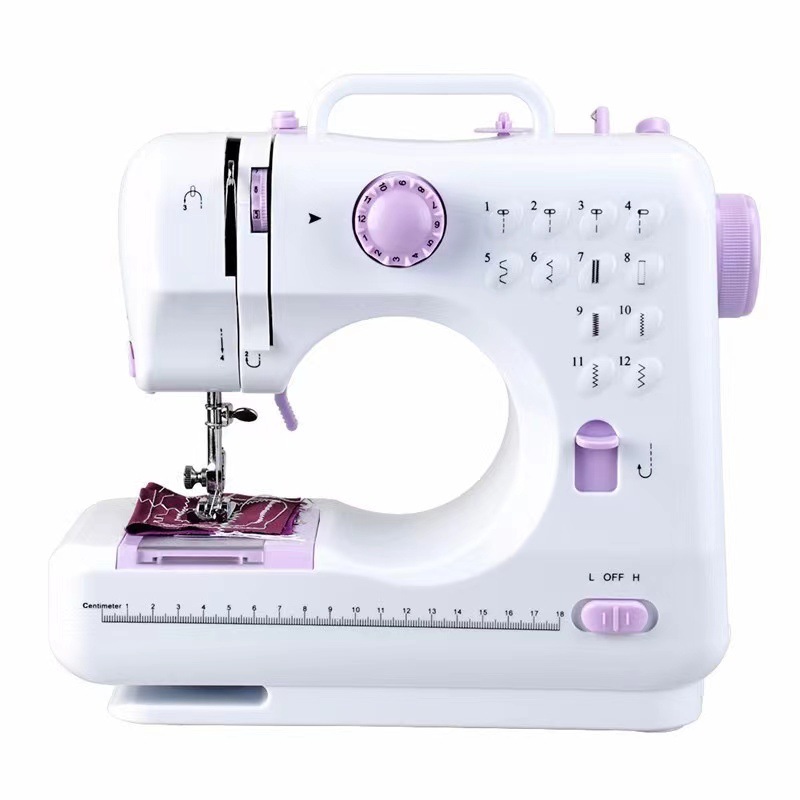 Portable Electric Sewing Machine for Home Use, Adjustable Speed & Backstitch, Ideal for Beginners