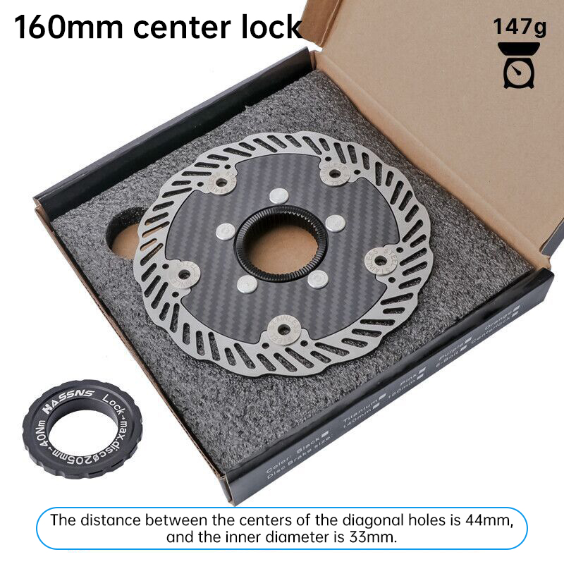 Upgrade Your Ride: Lightweight 140/160mm Carbon Fiber Bike Brake Disc - High-Performance Rotor for