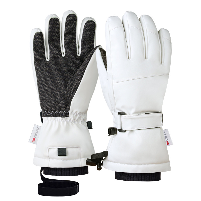 Ski Gloves with Built-in Wrist Guards, Waterproof for Ski/Snowboard Carving, Professional 3M