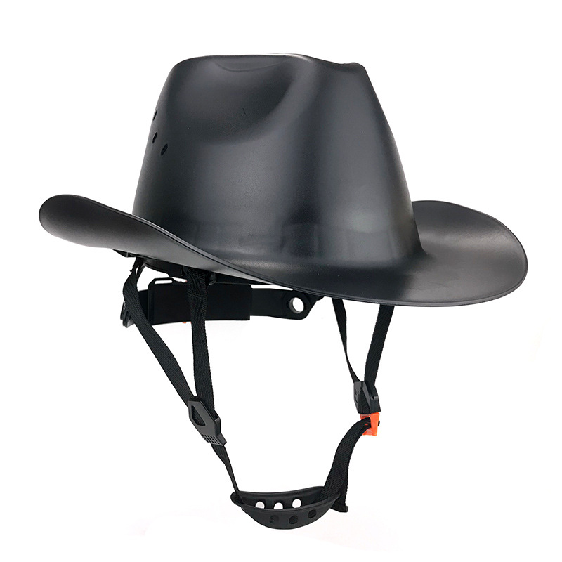 Full-Brim Cowboy Hard Hat with Goggles, ANSI-Certified Safety Helmet for Outdoor