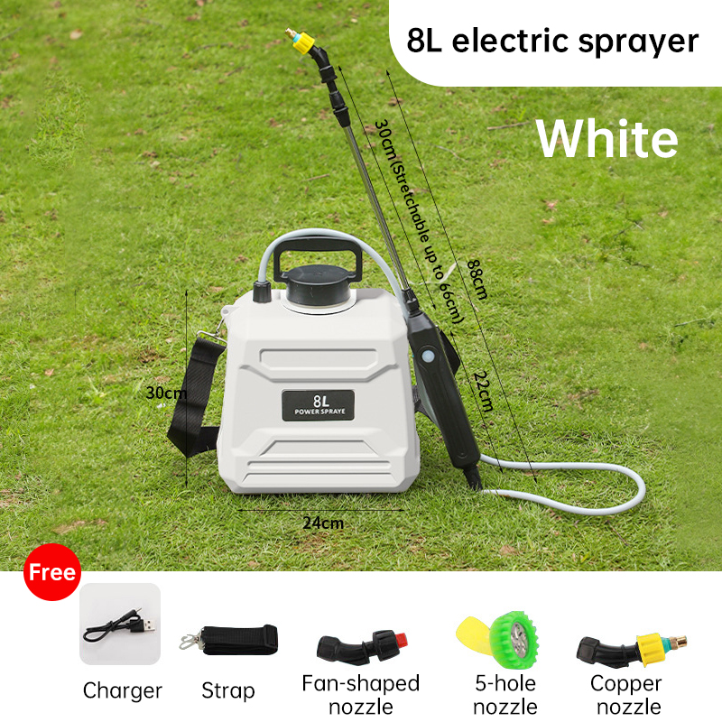 8L Automatic Electric Sprayer, Garden Plant Sprayer, Rechargeable Handheld Fogging Atomizer