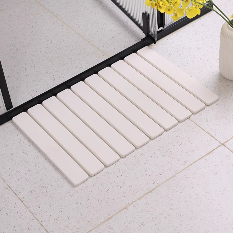 40x60cm Diatomite Bath Mat - Quick-Dry, High-Absorbent & Non-Slip Bathroom Rug, Hygienic & Foldable
