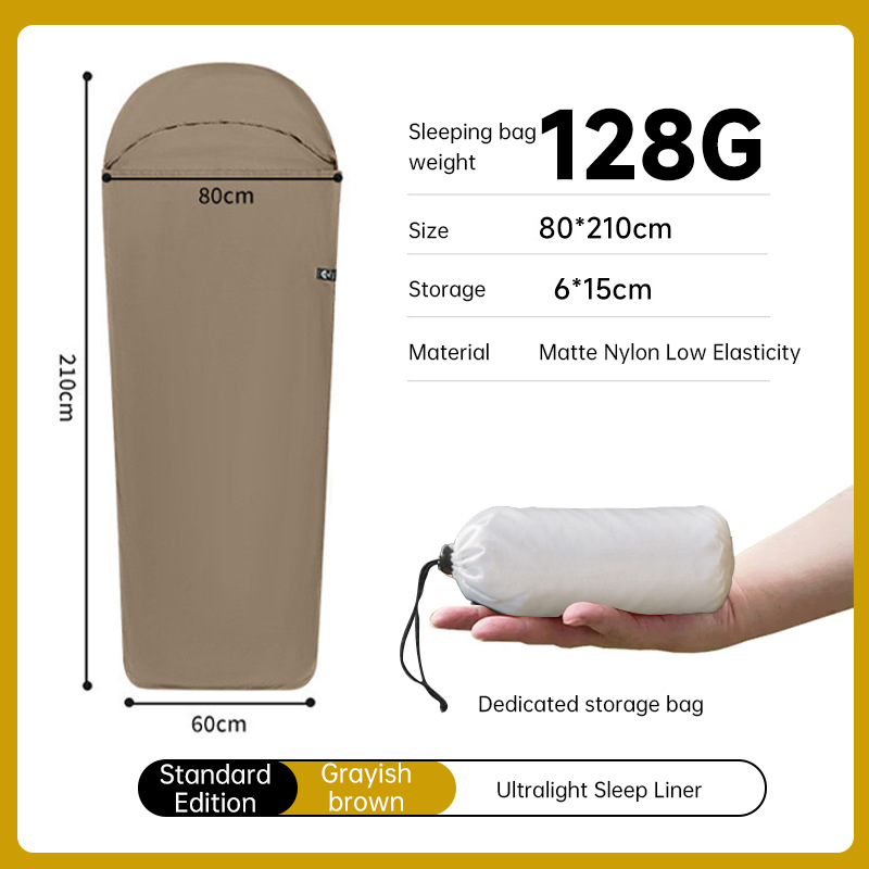Ultralight Sleeping Bag Liner for Travel & Camping - Warm Nylon Inner Sheet for Hotels, Hiking