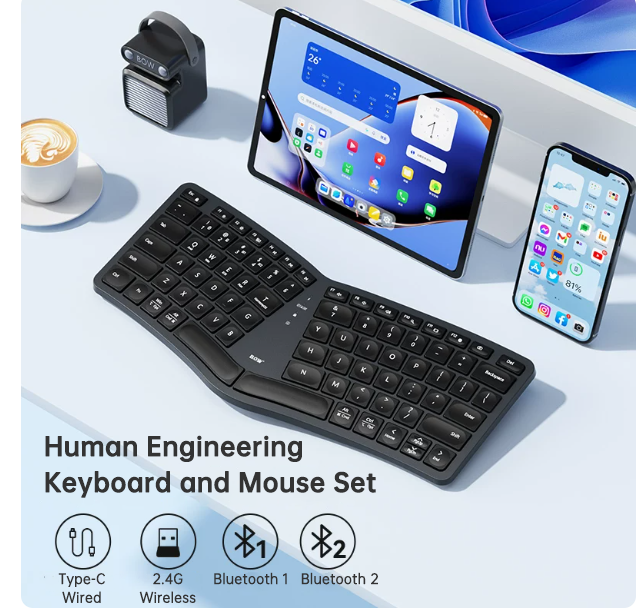 Ergonomic Bluetooth Keyboard