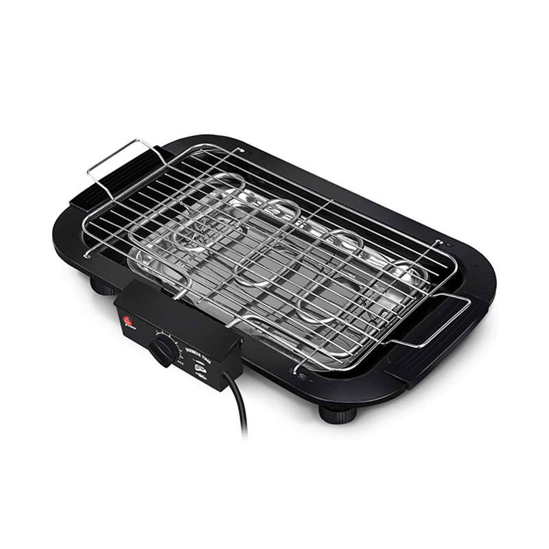 Portable Stainless Steel Electric Grill | 6 Heat Levels | Ideal for Indoor Cooking, Outdoor Camping