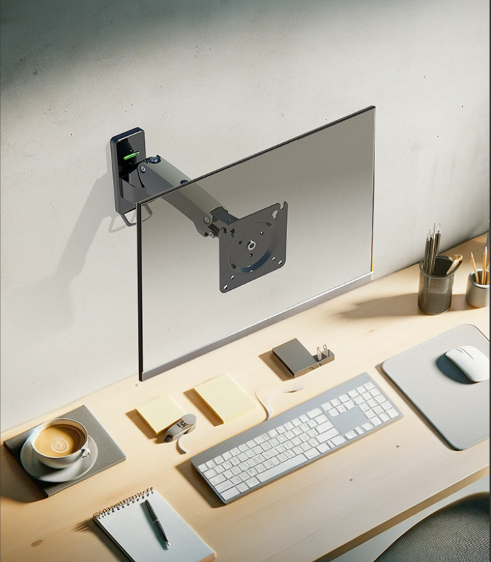 NB F120 Wall-Mounted Monitor Arm (Gas Spring) 6