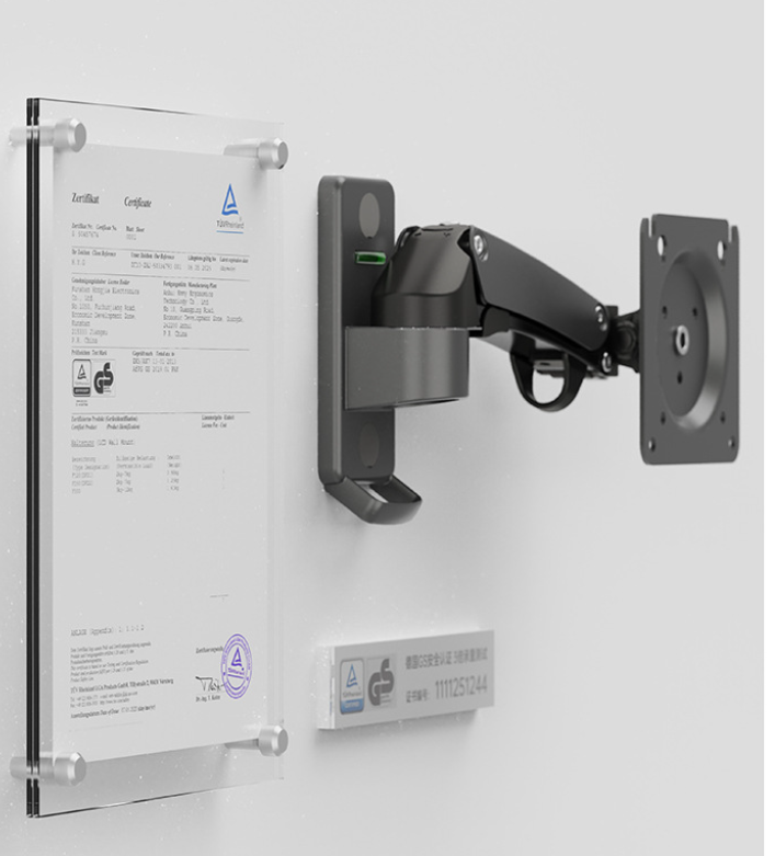 NB F120 Wall-Mounted Monitor Arm (Gas Spring) 5