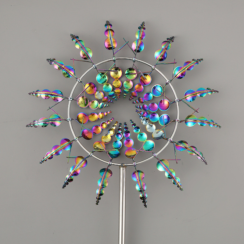 Metal outdoor windmill garden decoration