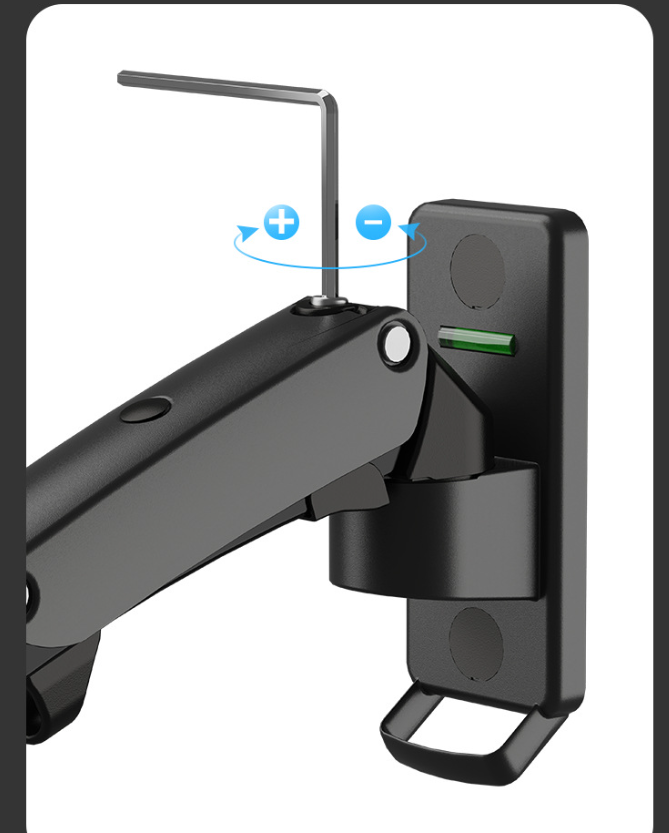 NB F120 Wall-Mounted Monitor Arm (Gas Spring) 2