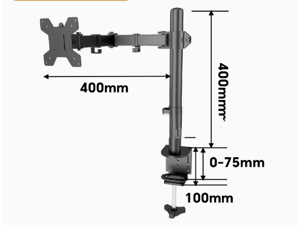 Height-Adjustable Monitor Riser Stand (17"–27")