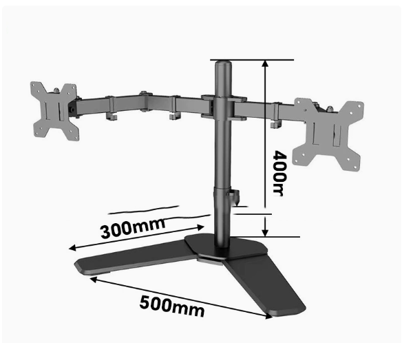 Height-Adjustable Monitor Riser Stand (17"–27") 3