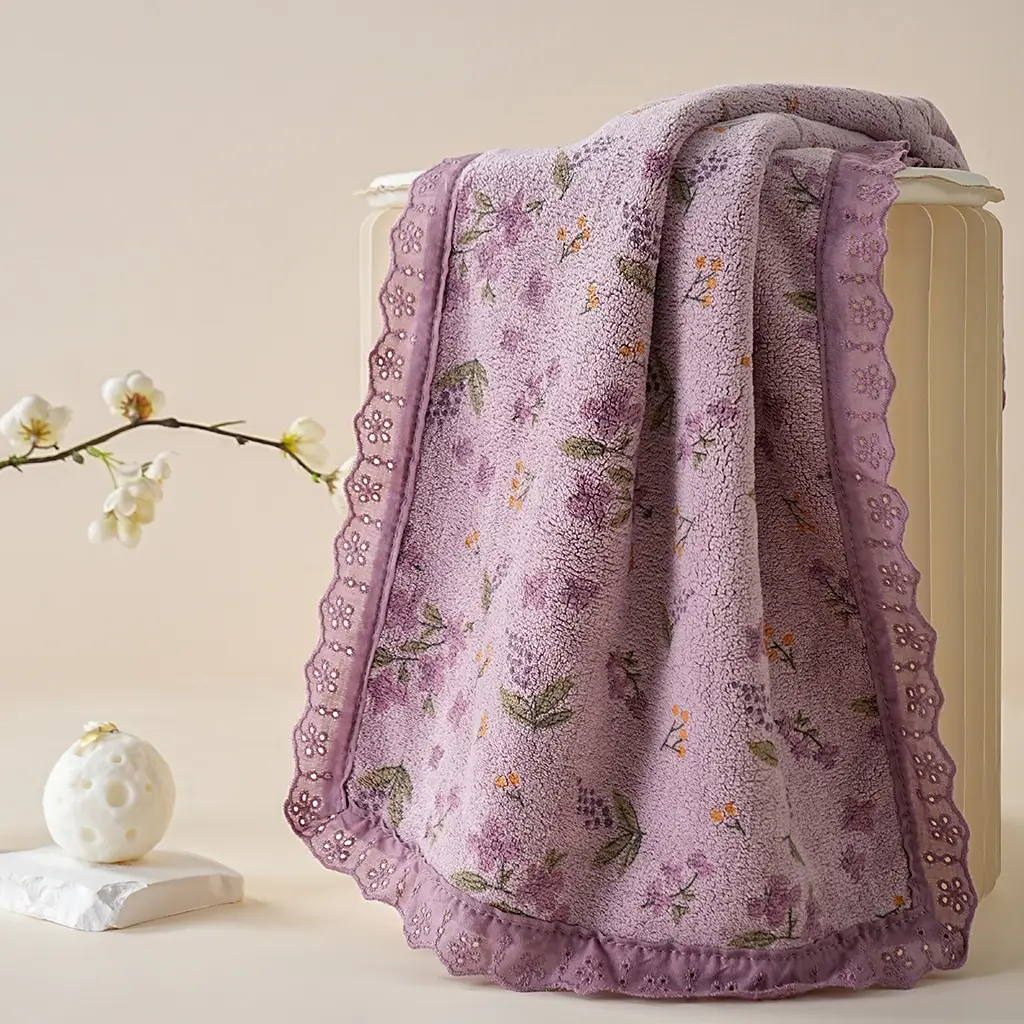 Toalla de baño con estampado floral, imagen 9