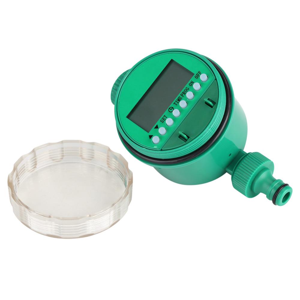 Timer with clear cover removed showing button panel and LCD