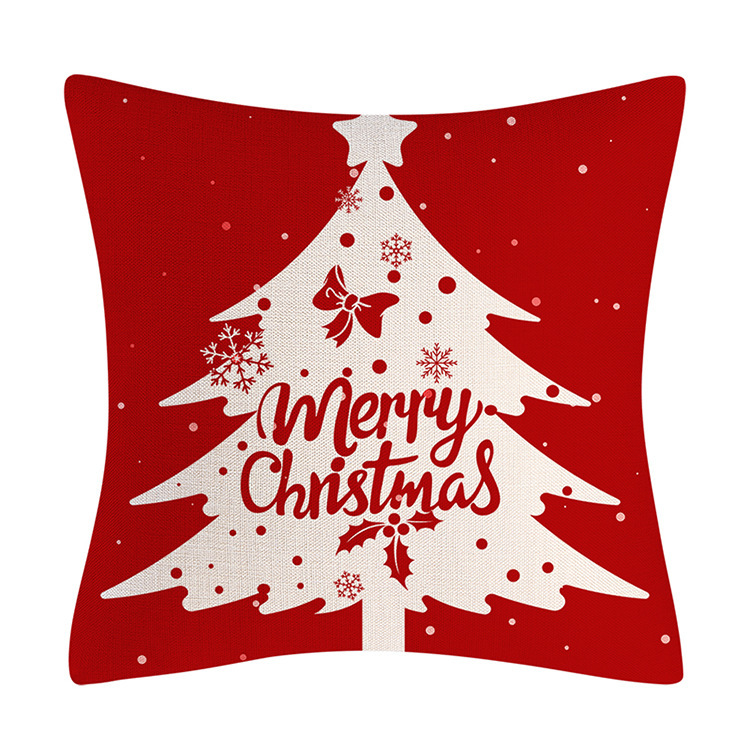 Festive living room with red cushions ready for holiday guests