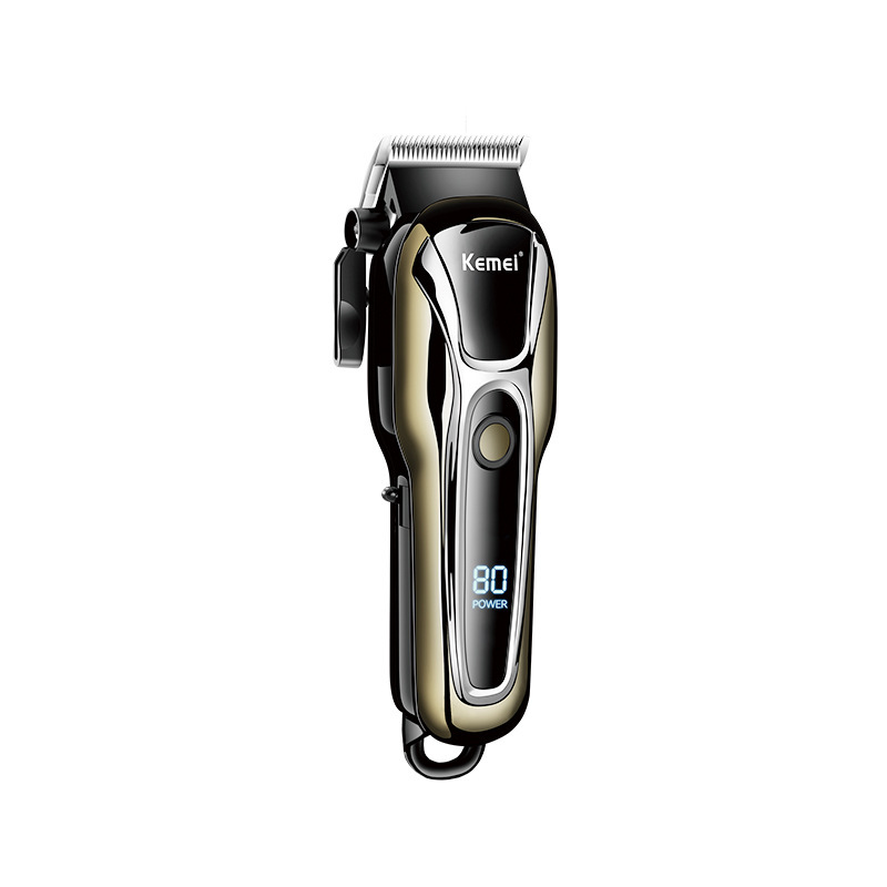 Clipper body with power readout on a bathroom counter