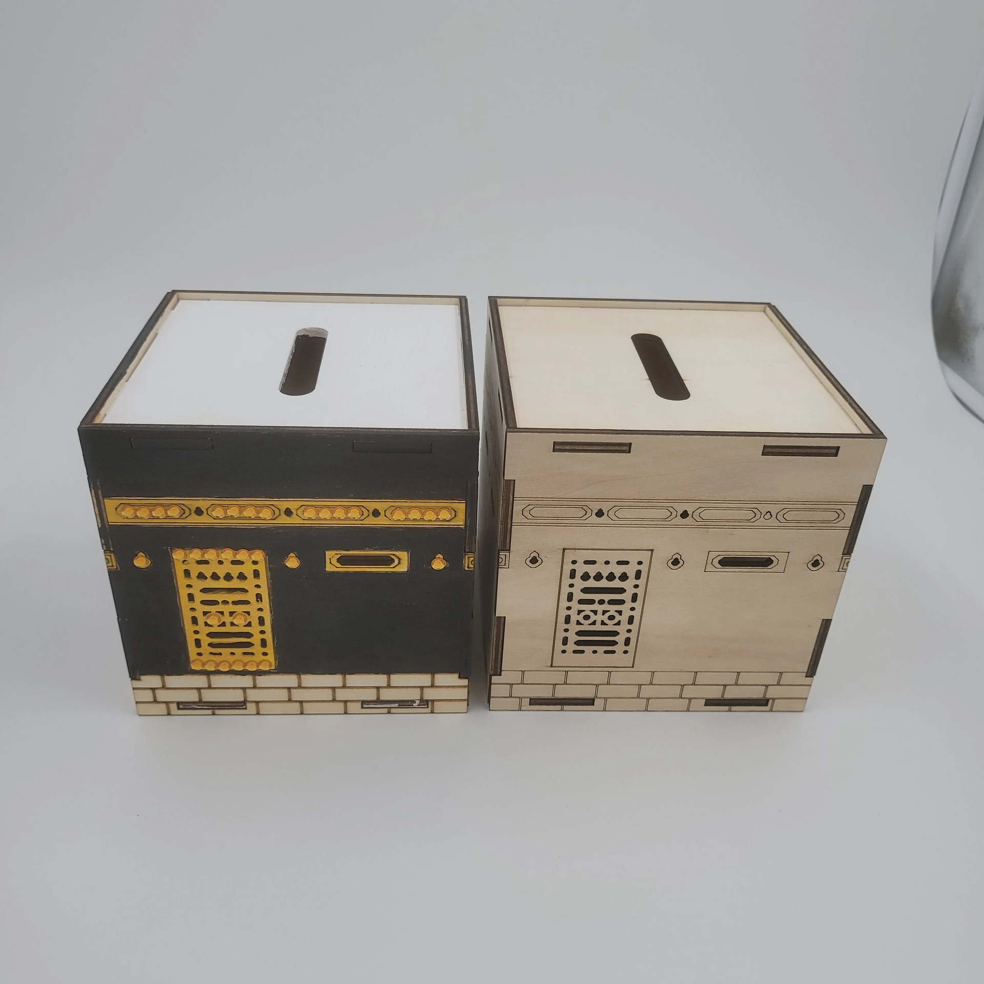 Birch Kaaba craft box photographed in a bright, plain setting