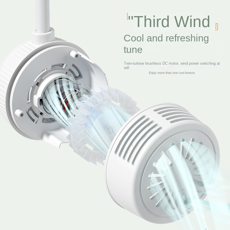 Close-up of twin-turbine brushless motor with airflow graphics
