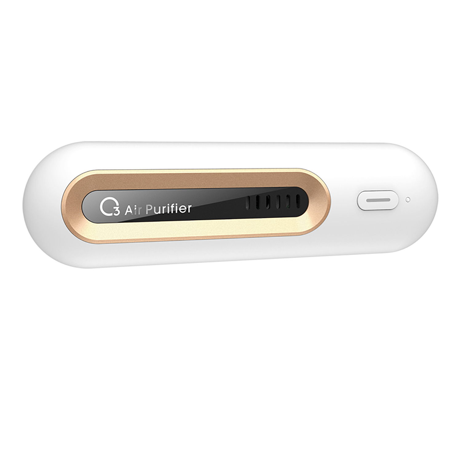 Side view of the ozone purifier showing its single power button