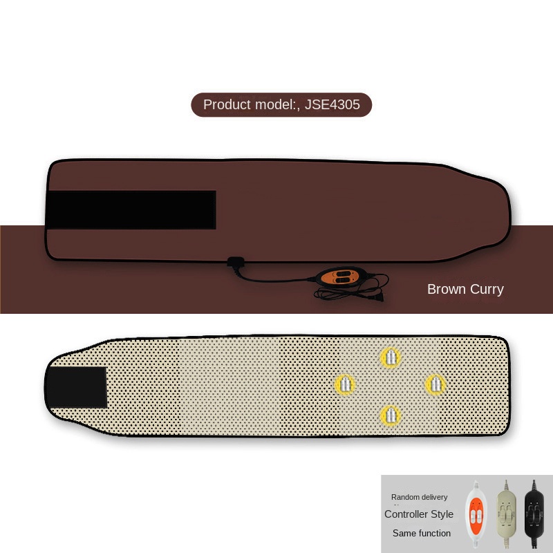 Brown belt layout showing perforated inner lining and motor placement