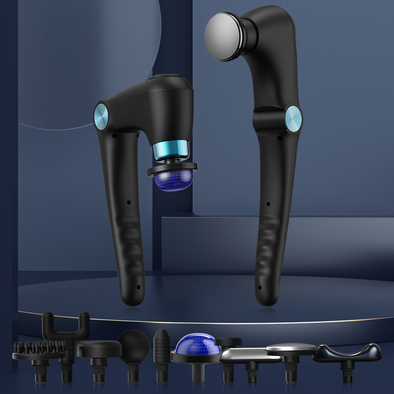 Compact massager resting beside the day's clutter in a calm room