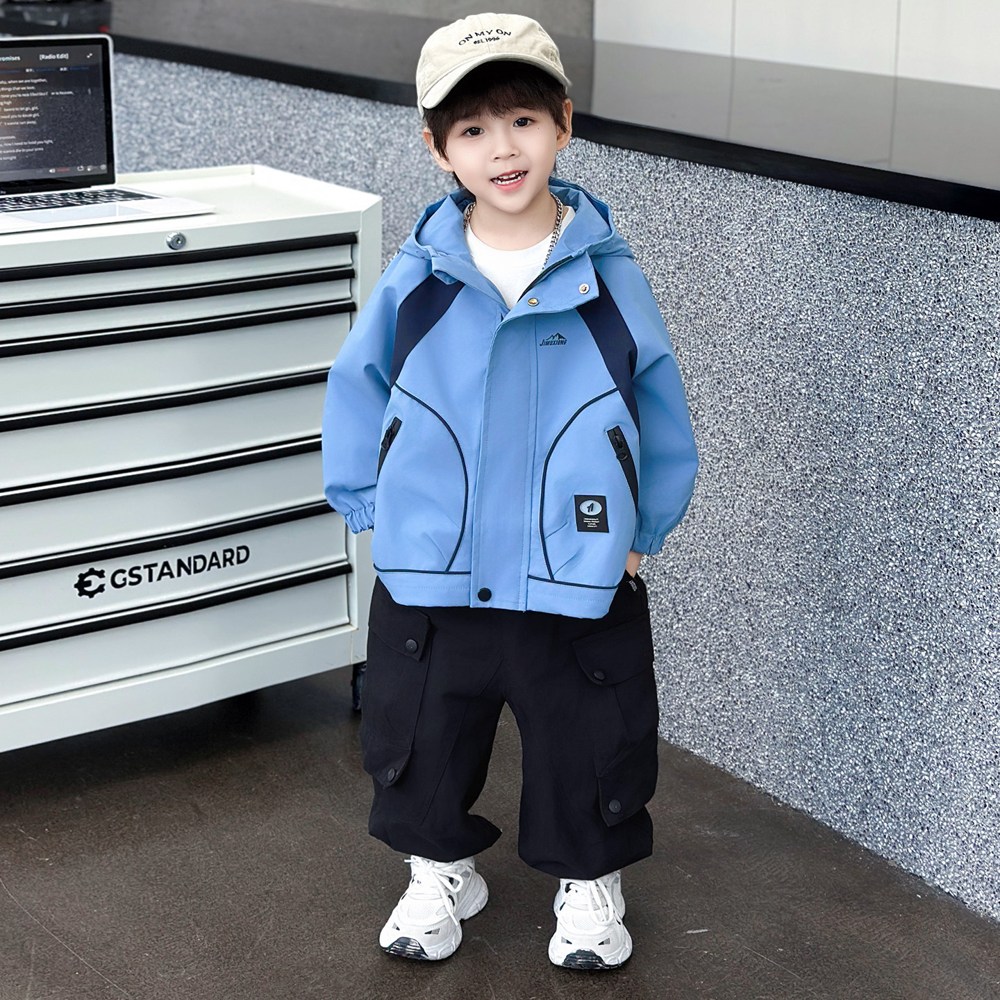 Boys Casual Outdoor Windbreaker Jacket