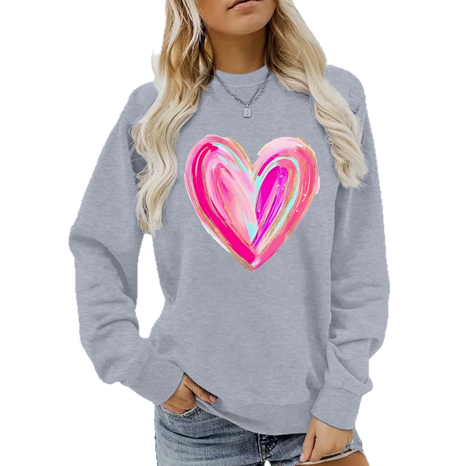 Loose velvet sweatshirt