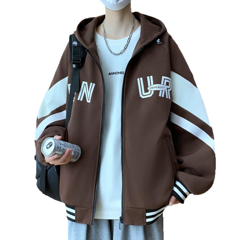 Trendy Casual Loose Fit Hooded Men's Jacket
