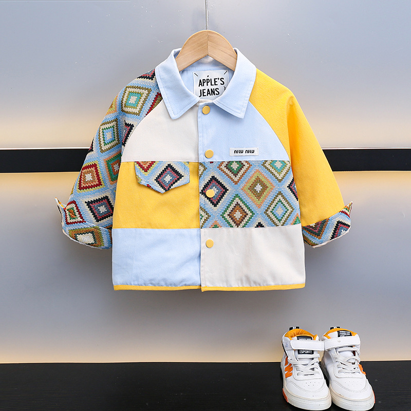 Boys Spring Autumn Lightweight Fashion Open Front Cardigan Jacket