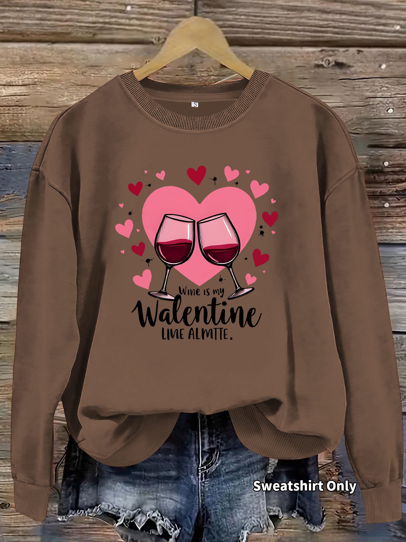 Heart Print Sweatshirt