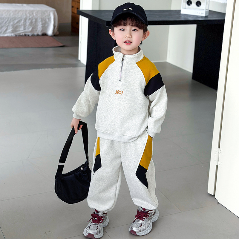 Boys Hoodie Sweatshirt Set Spring Autumn Casual Outfit