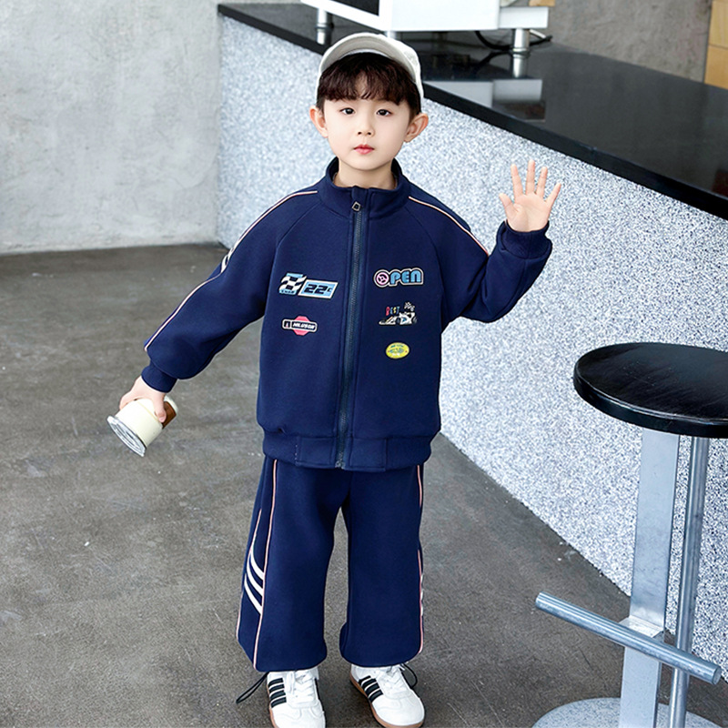 Boys' Casual Sportswear Set Two-Piece Spring Autumn Jacket Outfit