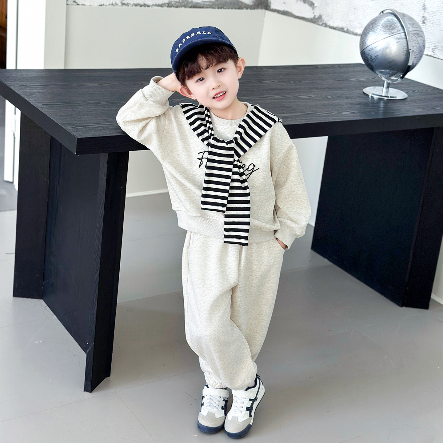 Boys' 2-Piece Casual Sweatshirt Set