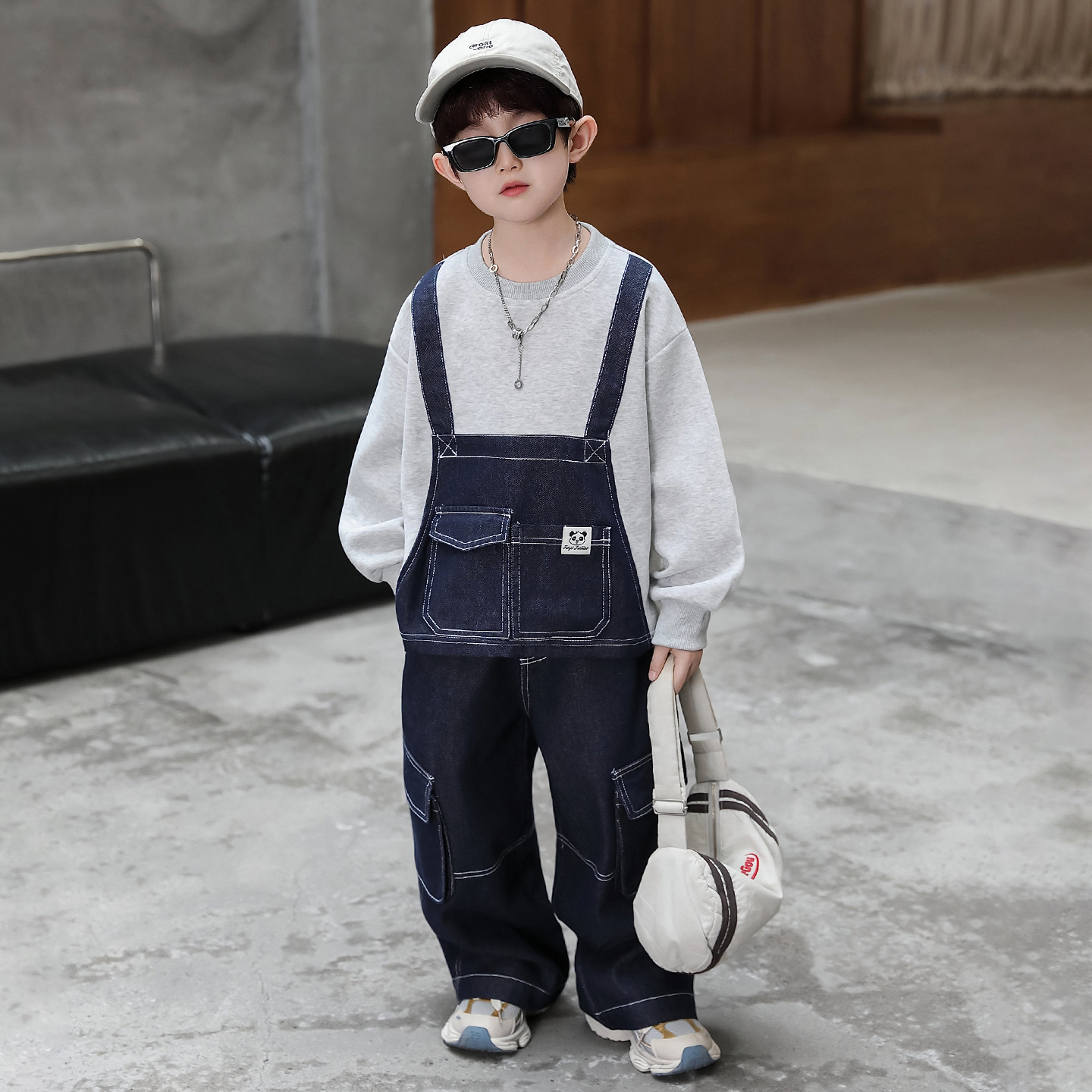 Boys' Casual Hoodie Two-Piece Set Spring Autumn