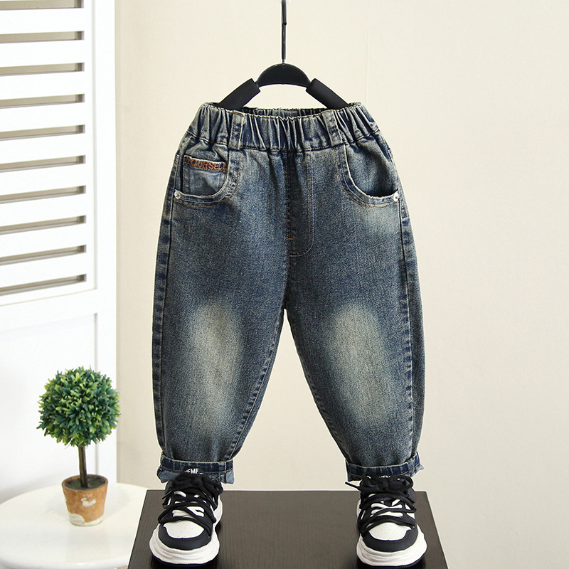Casual Soft Denim Pants for Boys Spring Autumn Style