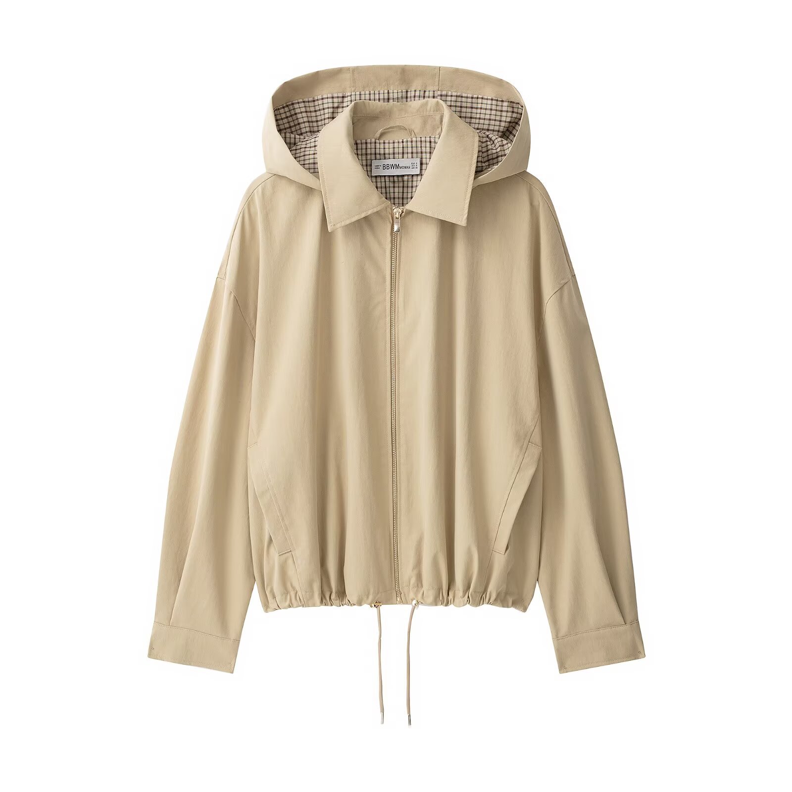 Detachable hooded long sleeved jacket