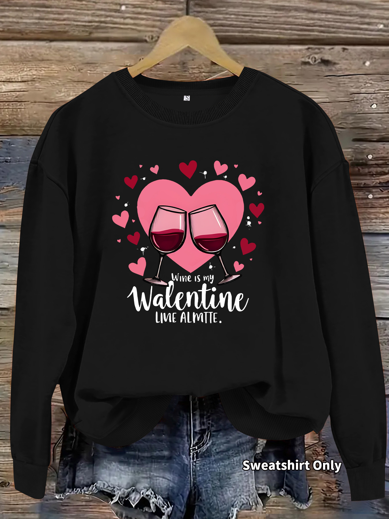 Heart Print Sweatshirt