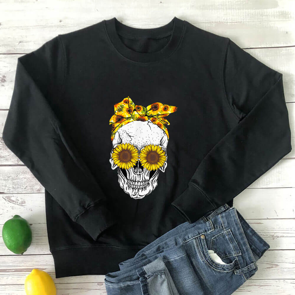 3-6-2black1-sunflower skull